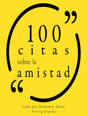 cover image of 100 citas sobre la amistad